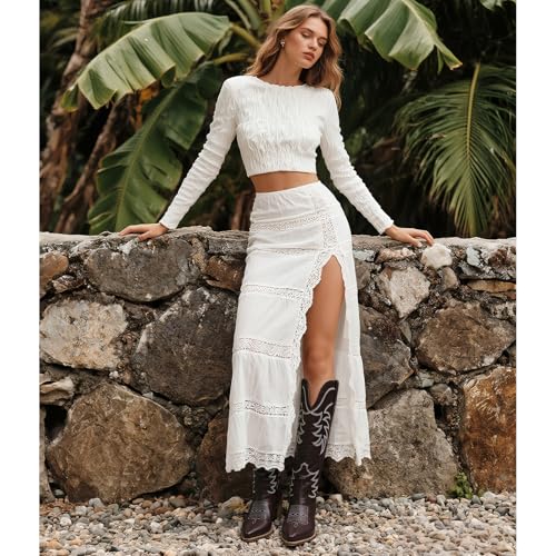 Women's Cowboy Boots Mid Calf Cowgirl Embroidered Stitched Western Boots Snip Toe Chunky Heel Pull On Fashion Tall Boots2