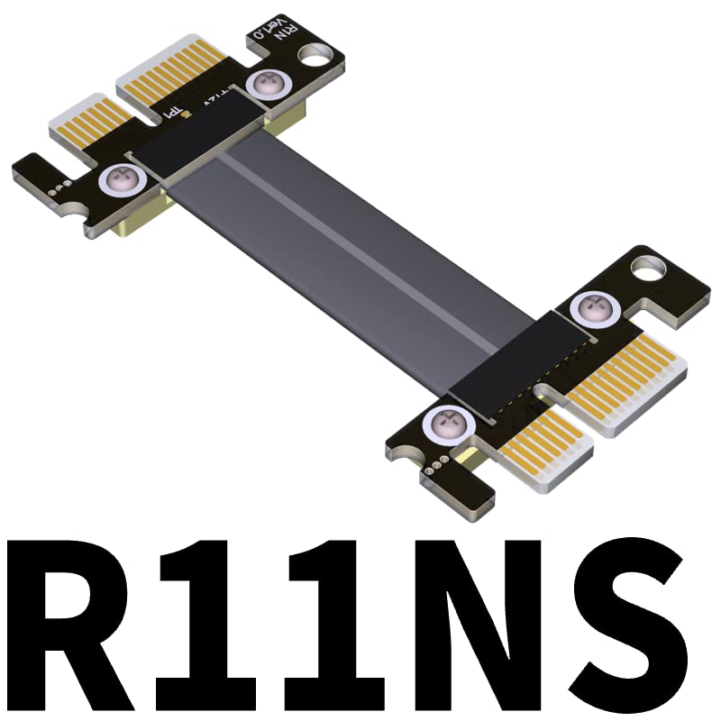 QJJ PCI Express x1 Jumpers para conector de borde, cable de 25cm, modelo R11NS (intercambio de señal Tx a Rx) miniatura 5