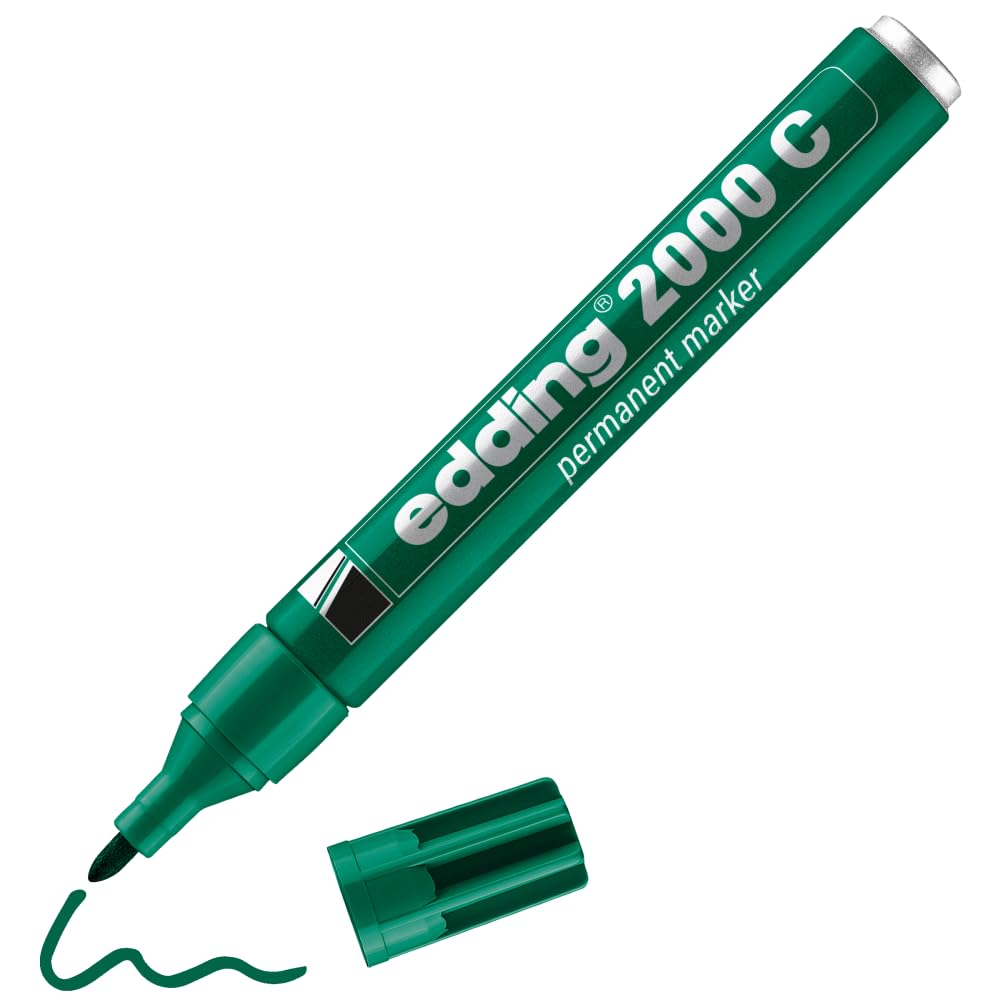 edding 2000 C permanent marker - green - 1 pen - round nib 1.5-3 mm