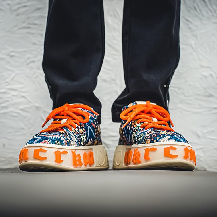 2025 New National Style Thick Soled Men's Casual Shoes Breathable Increase The Street Trend of Niche Camouflage Sports3