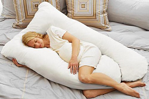 Today's Mom Cozy Comfort Pregnancy Pillow, White
