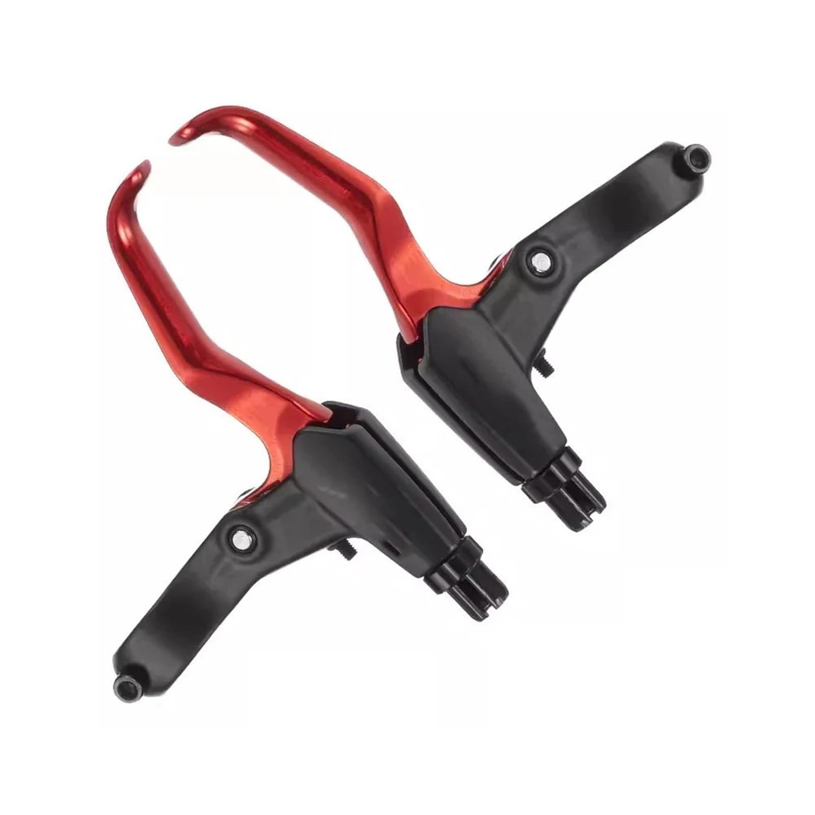 AIQWOJD Bike Rear Brake Drum Bike Brake Rear Drum MTB Brake Levers Aluminum Alloy Cantilever Mountain Bike Bicycle Mechanical Horseshoe V Brake Handle(Red)