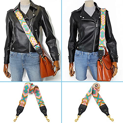 Image of Wide Shoulder Strap Adjustable Replacement Belt Crossbody Canvas Bag Handbag