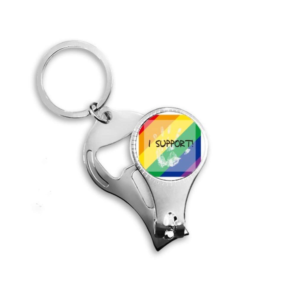 Porte-clés LGBT décapsuleur arc-en-ciel idéal pour vos soirées et festivals
