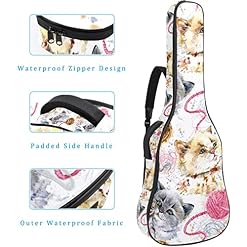 Hondank Housse de protection épaisse en éponge imperméable pour guitare acoustique, électrique, basse, guitare classique… - Les Beatles, Paul McCartney, John Lennon, RIngo Starr, George Harrison Hondank Housse de protection épaisse en éponge imperméable pour guitare acoustique, électrique, basse, guitare classique… – Image 4