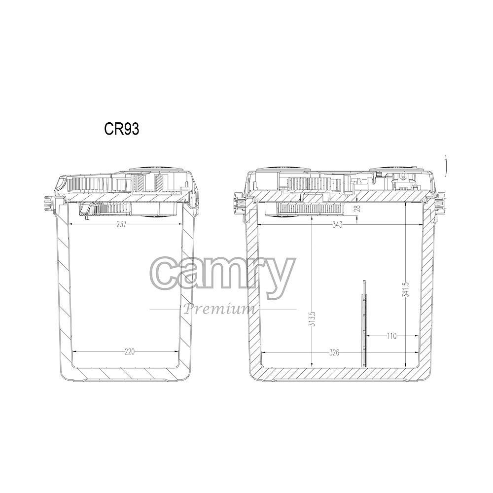 Camry CR93 Przenośny Klimatyzator, Szary/Biały, 32 l