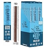 The New Primal Classic Beef Meat Stick, Whole30 Approved, Paleo, Keto, Pantry Staple, Certified Gluten Free, Low Carb, High Protein Snack, Sugar Free, Grass-fed Beef, 1 oz (Pack of 20)