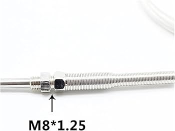 Amazon.com: BAISULI k Type Probe WZPT-03 PT100 M8 Threaded Type