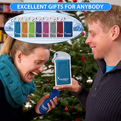 Syourself Cooling Towel, Cooling Towels For Neck,40" X 12"Ice Towel For Instant Cooling Relief, Soft Breathable Chilly Towel, Perfect Yoga, Golf, Sports, Gym, Workout, Athletes Towel(Orange) #TOP7