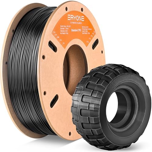 Filament TPU 1.75 mm, Eryone TPU Filament 1.75 mm, 3D Printing Filament TPU for 3D Printers and 3D Pen