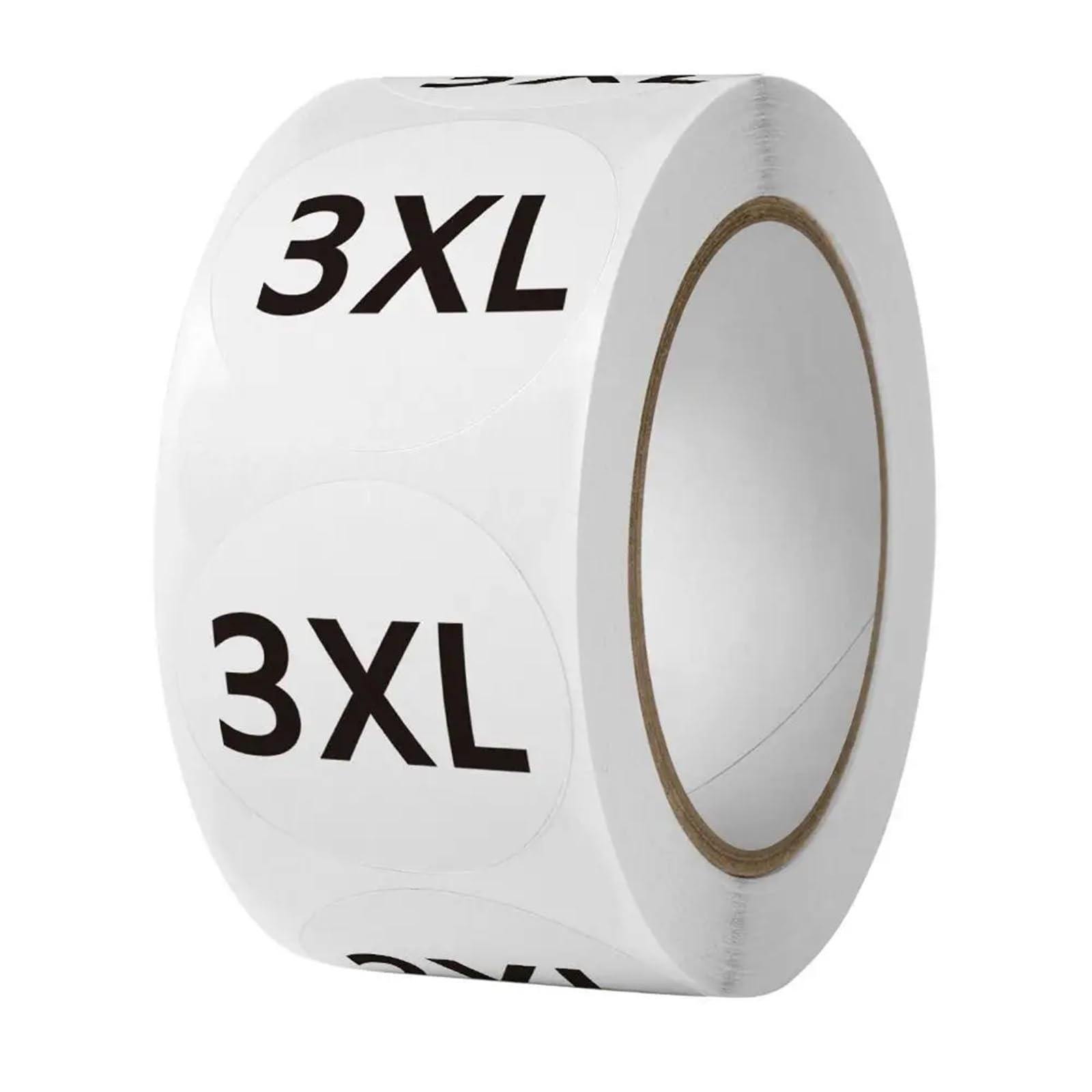 Lot de 10 rouleaux (5000 pièces) d'autocollants pour tailles de vêtements, XS/S/M/L/XL/2XL/3XL, étiquettes rondes