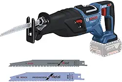 Bosch Serra Sabre a Bateria 18V Brushless GSA 185-LI Sem Bateria Sem Carregador com 2 lâminas