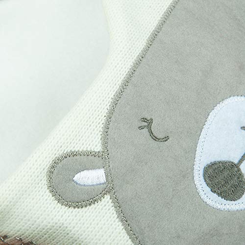 image for XAMSHOR Woollen Christmas Stockings 16 Inch Bear with White Soft Cuff 