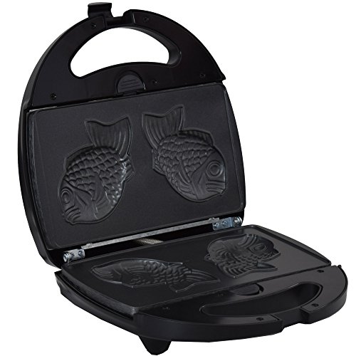 Syntrox Germany Taiyaki Maker japanisches Gebäck in Form eines Fisches Chefmaker SM-1300W Fish mit herausnehmbaren… – Bild 3