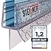 Produktbild STEIGNER Duschdichtung, 60cm, Glasstärke 6/7/ 8 mm, Gerade PVC Ersatzdichtung für Dusche, UK03