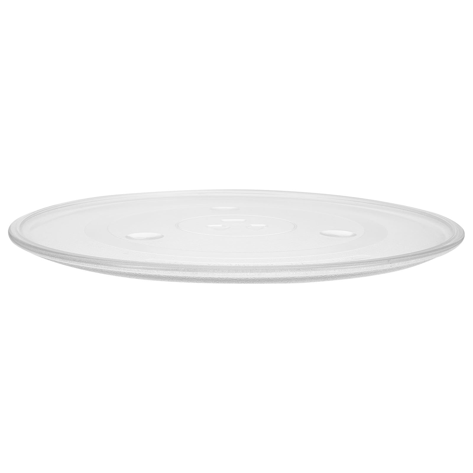 Amosfun Professioneller Mikrowellenteller aus Dickem Glas Runder Ersatz Drehteller mit 3 Stütz Noppen Kompatibel für Mikrowellenofen Ofenersatz Platte