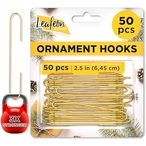 Leafeon Pack Christmas Ornament Hooks – Xmas Ornament Hangers – Suitable as Christmas Tree Decoration