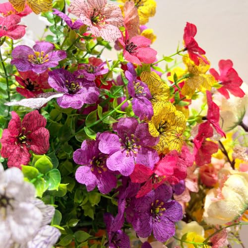 CoolCrafts Fleurs Artificielles Extérieur, 50 Pièces, Multicolore – vue 2