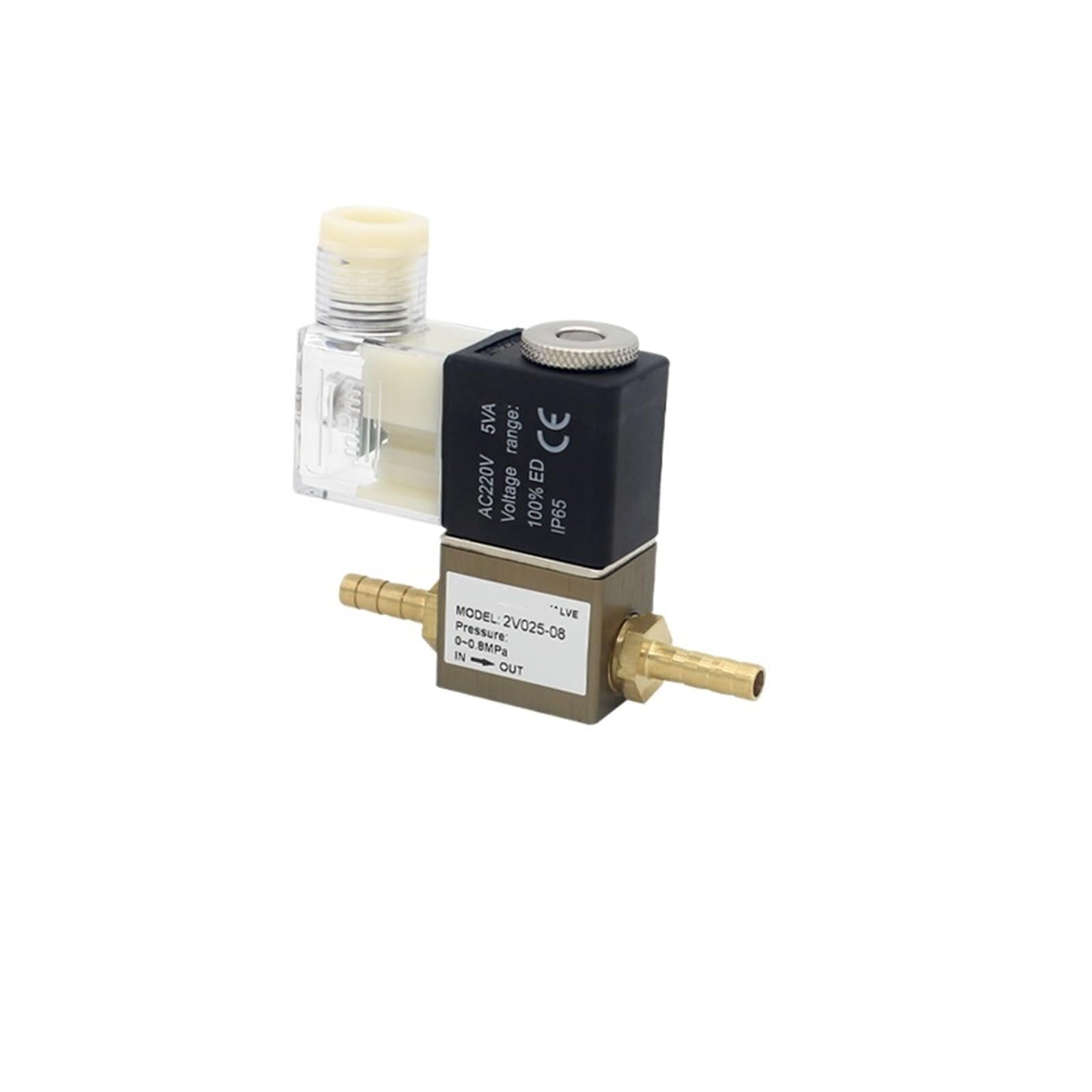 Électrovanne de commande pneumatique 2V025-08 DC12V raccord 12mm