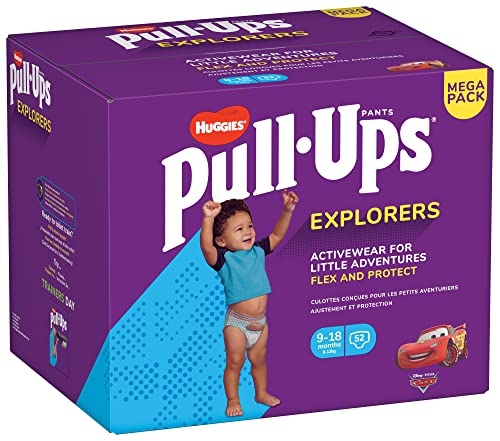 Huggies Pants Pull-Ups Niño Talla 4, 8-12 Kg 2 paquetes x 26 uds (52 pañales braguita)