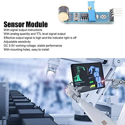 Dkardu 2 Pcs 801S Vibration Sensor Module Analog Output Adjustable Sensitivity With Dupont Cable,For Vibration Detection Of Burglar Alarm And Mechanical Equipment #TOP4