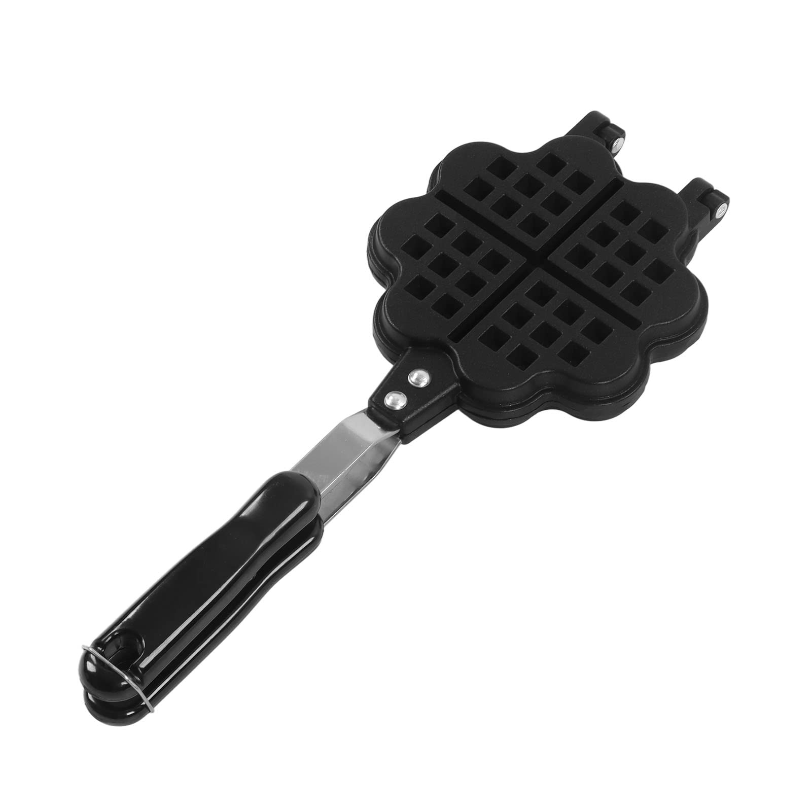 Padella Per Waffle in Ghisa Antiaderente Padella Per Waffle a Doppia Faccia Per Waffle a Forma di Fiore E Cuore