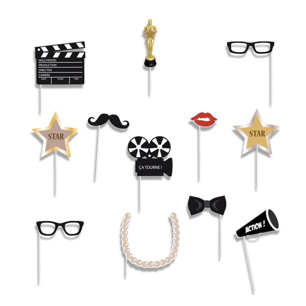 Lunette Noel Kit De 49 Accessoires Photobooth Pour Noël