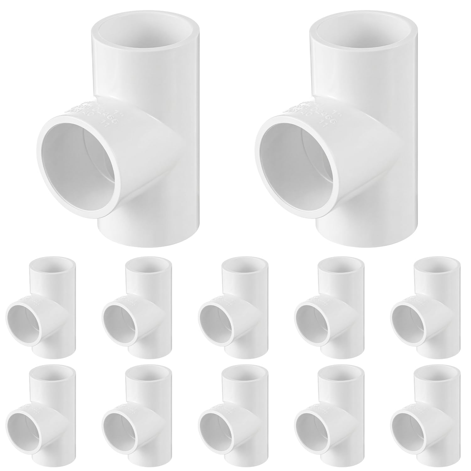 Photo 1 of BrightRow 40 Pcs 1 Inch PVC Tee Fittings