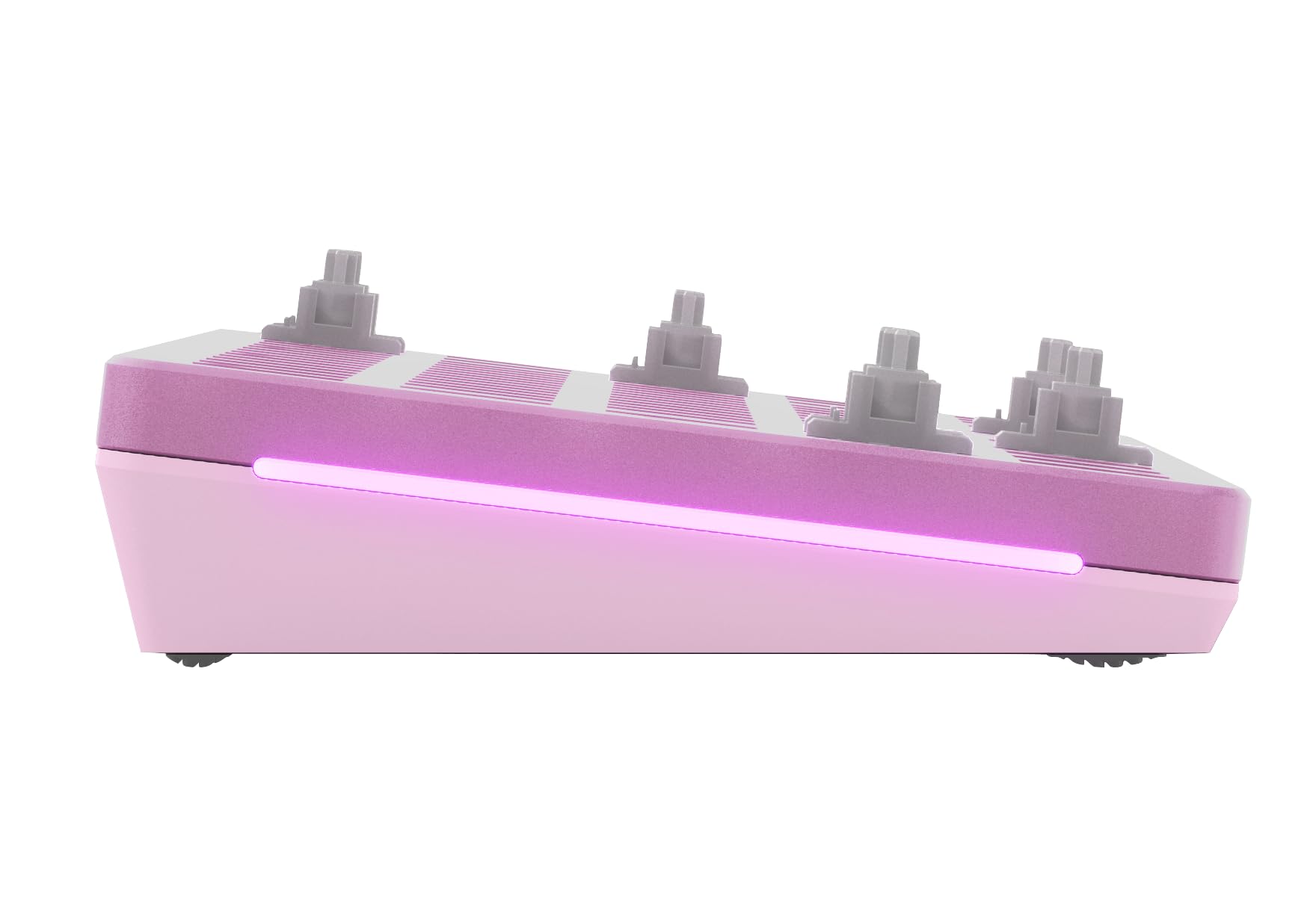 GLORIOUS Gaming GMMK 2 Compact 65% Barebones (solo struttura) - Struttura per tastiera da gaming meccanica, TKL compatta (65%), alluminio, personalizzabile - Layout europeo/internazionale ISO - Rosa