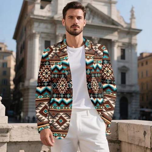 Men's Blazer Casual Sport Coats Slim Fit One Button Suit One Button Lapel Collar Lightweight Formal Tuxedo2