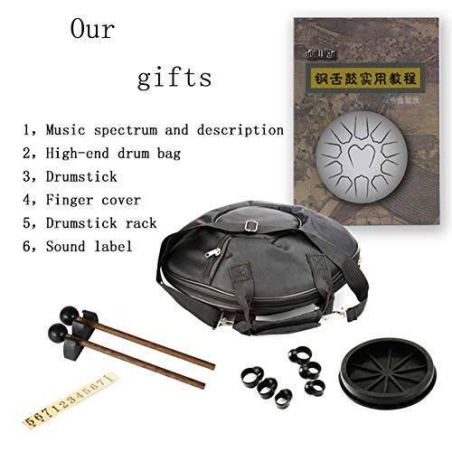 Steel Tongue Drum 14 pulgadas 15 notas miniatura 4