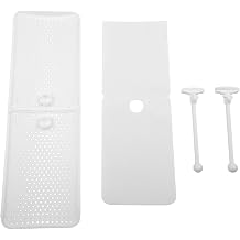 ZYNCUE AC Air Deflector Ceiling Vents, Adjustable Windshield Diffuser Central Air Conditioning, Fits 58.5-95.5 cm Top/Side Vents, for PP Material, White