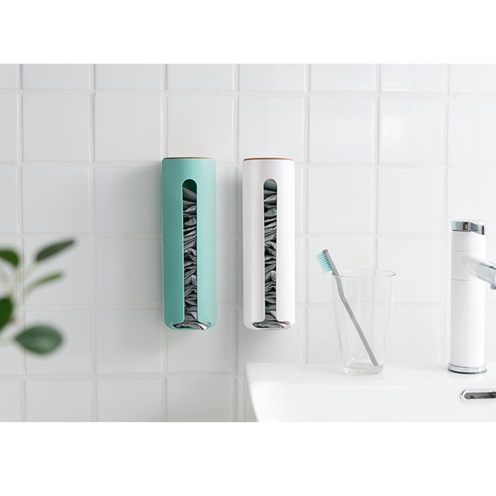 PRETYZOOM Dispenser Porta Sacchetti Organizer Per Sacchi Della Spazzatura Con Ventosa Forte 9.45 X 2.95 X 4.72 in 2 Pezzi Per Cucina Bagno Casa E Ufficio