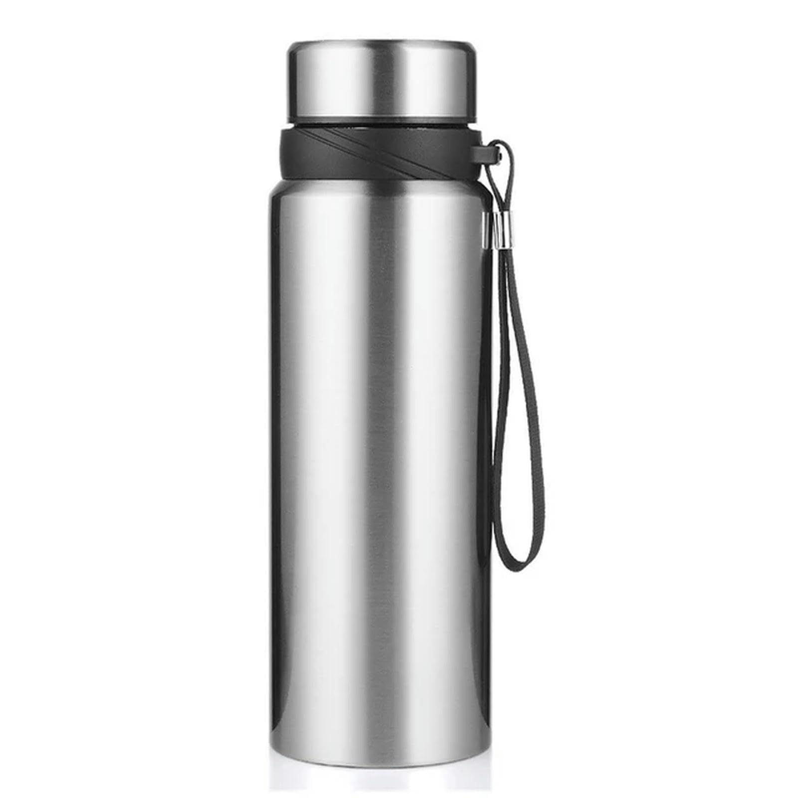 Taza Botella De Agua Térmica Botella De Agua Termo para Matraces De Vacío De Agua Botella De Acero Inoxidable-750 Ml-Dorado
