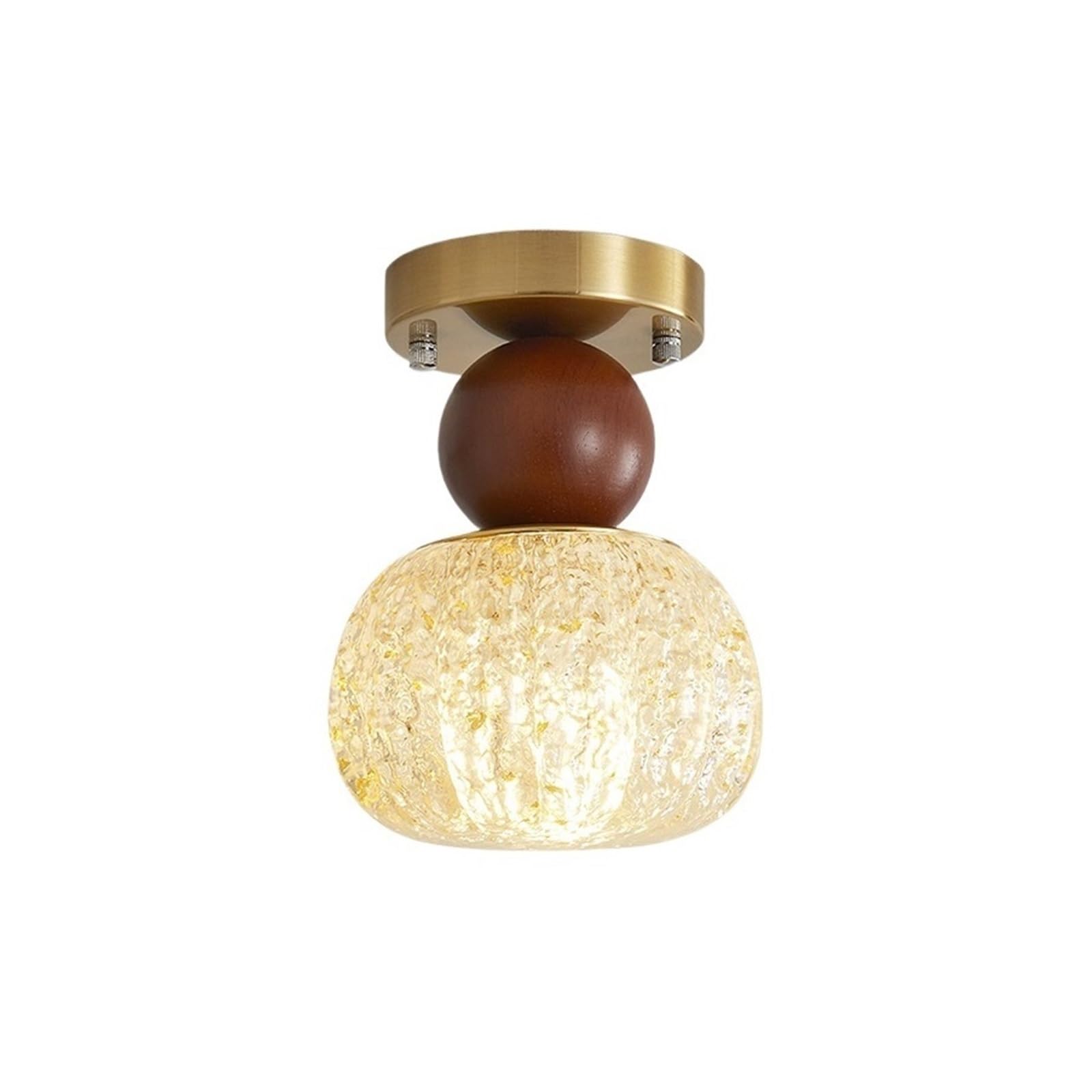 CYairong-22 Ceiling Lighting Vintage Style Entrance Balcony Corridor Light Creative Small Pumpkin Shape Porch Ceiling Ceiling Lamp