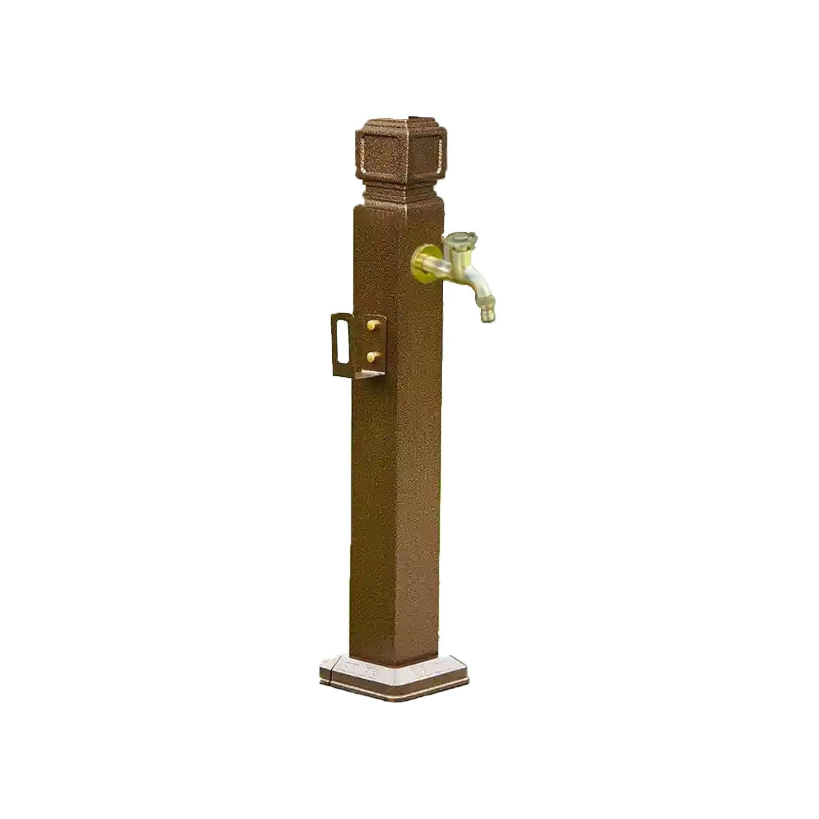 WOTZOV Outdoor Water Column With Double Faucet, 37.4In Vertical Garden Irrigation Hydrant, Freeze Proof Courtyard Column, Garden Faucet For Efficient Watering，60cm/23.6in C