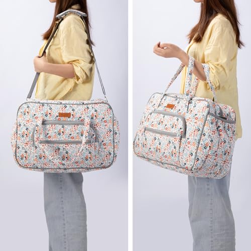 Image of Yarn Storage Organizer, Knitting Crossbody Bag, Large Crochet Tote Bag Yarn Holder Case for Carrying Projects, Knitting Needles, Crochet Hooks and Other Accessories (Daisy)