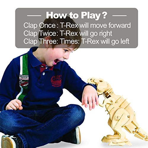 Robotime 3D Puzzle - Dinosauro Giocattoli in Legno...