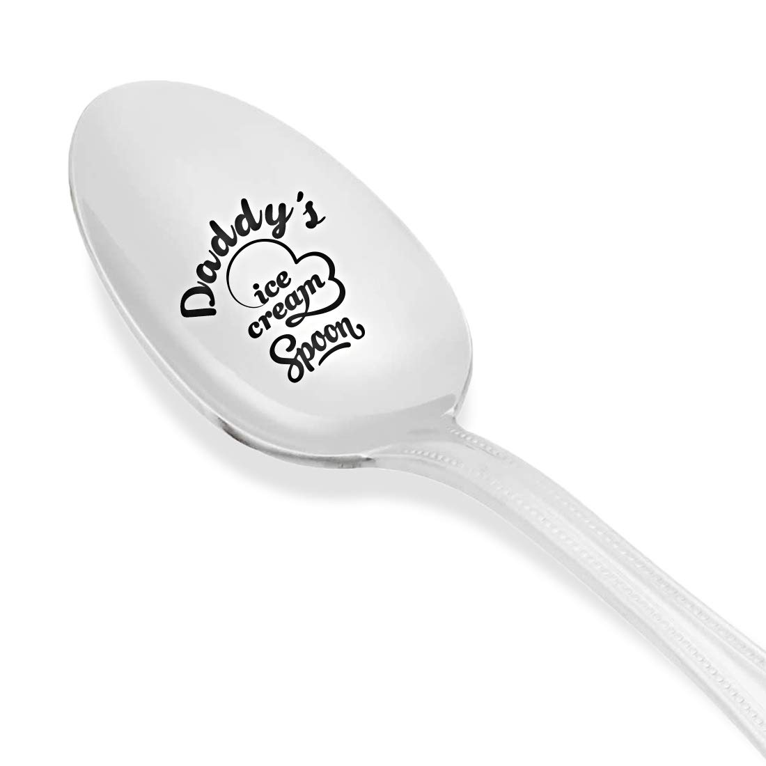 Dads ice cream spoon | Fathers day gift | Papa funny Christmas gift from daughter son | Dad gift for Thanksgiving/birthday|Daddy's ice cream spoon personalized engraved spoon | Ice cream lover gift