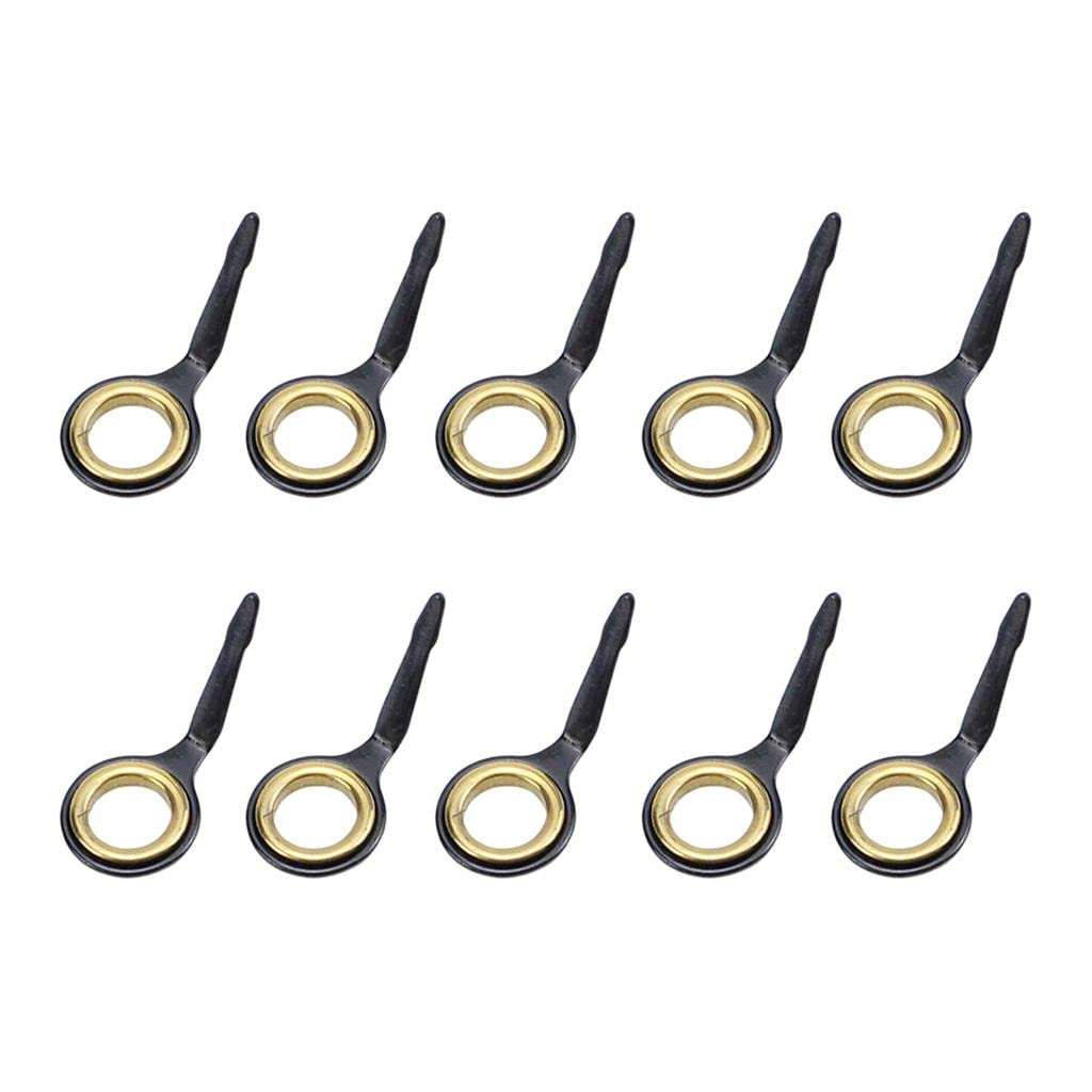 Enakshi® 10x Stainless Steel Fishing Rod Guides Fishing Rod Tip Repair Kit Gold 10|Sporting Goods | Fishing | Rods | Rod Building & Repair | Guides, Tips & Ferrules-image-26