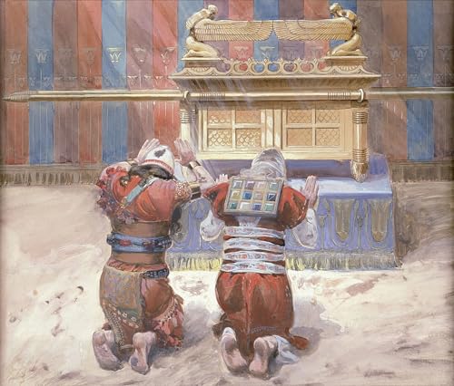 Cuadro de lienzo decorativo de Jacques: obra Mosè e Giosuè para decoración, 60x90cm