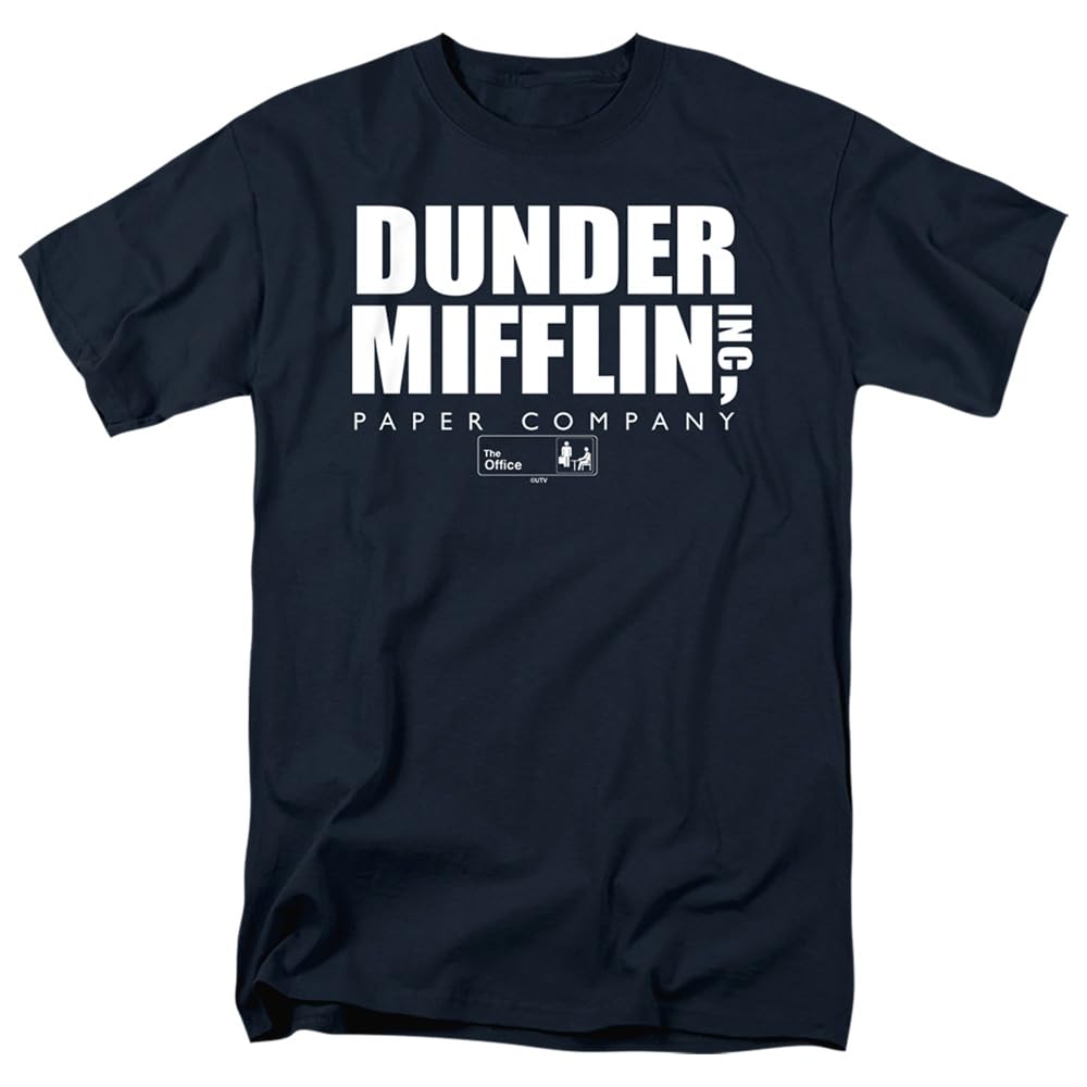 PopfunkThe Office Dunder Mifflin Logo Unisex Adult T-Shirt