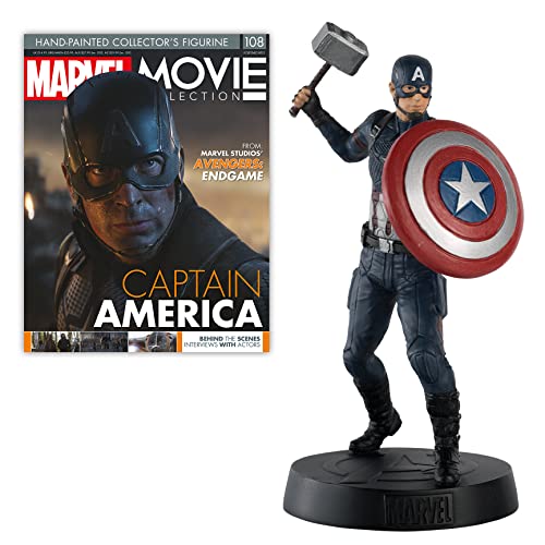 Eaglemoss Collections Estatua CAPITÁN AMÉRICA con Martillo 14CM