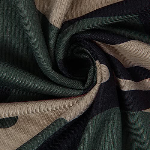 image for BMJL Women's Casual Cute Shirts Leopard Print Tops Basic Summer Short 