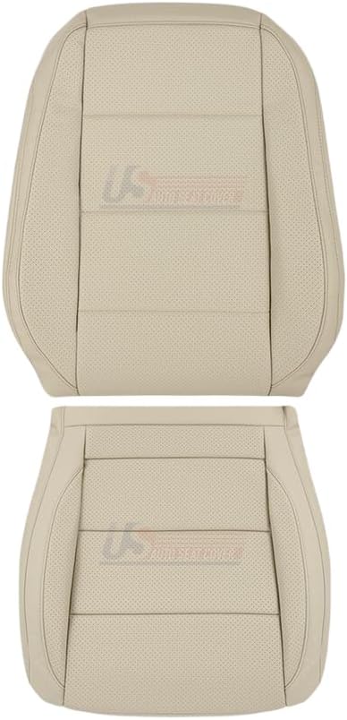2006-2010 fits Volkswagen Jetta Passenger Top & Bottom Leather Seat Cover Tan