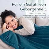 Beurer HD 75 Ocean Electric Blanket, Cuddly Soft Heat Blanket, 6 Temperature Settings, Machine Washable, with Automatic Shut-Off and Extra Safe, Teal, 180 x 130 cm - 3