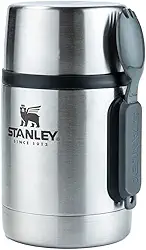 Stanley - Pote térmico isolado de aço inoxidável para almoço e café da manhã, para alimentos quentes ou frios, com garfolher, 532 ml