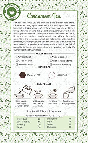 Image of Nature's Park Cardamom Black Tea (Elaichi chai, 500 Gm)