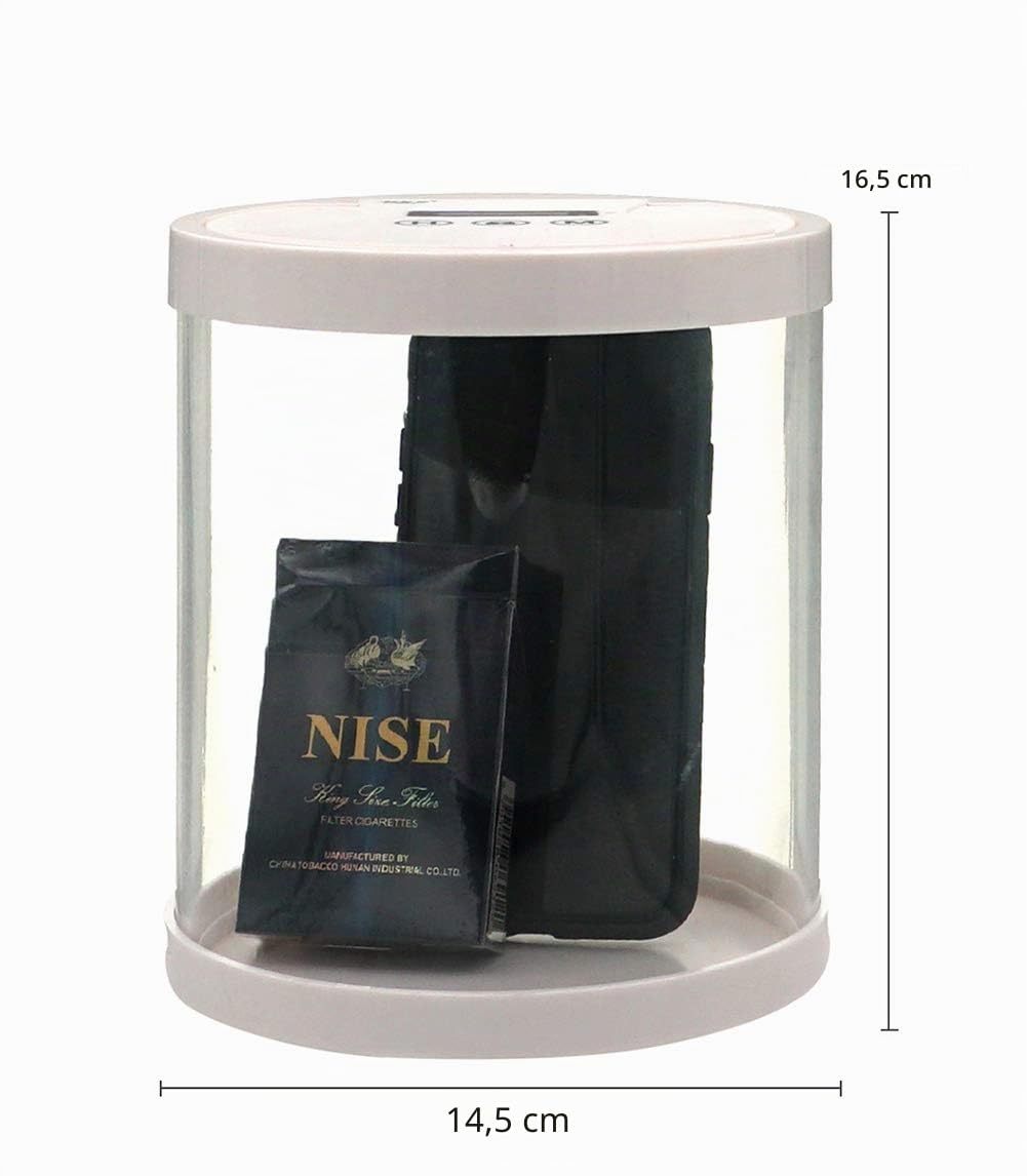 Boîte de rangement avec serrure à retardement et ouverture programmable, multi-usage, pour prévenir l’addiction au téléphone portable, au tabac et aux snacks