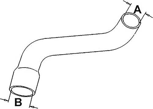 Miniatura 2 de RAParts R52429 - Compatible con manguera inferior de radiador JD Tractor 4430 (sin CA) 2.312 pulgadas ID